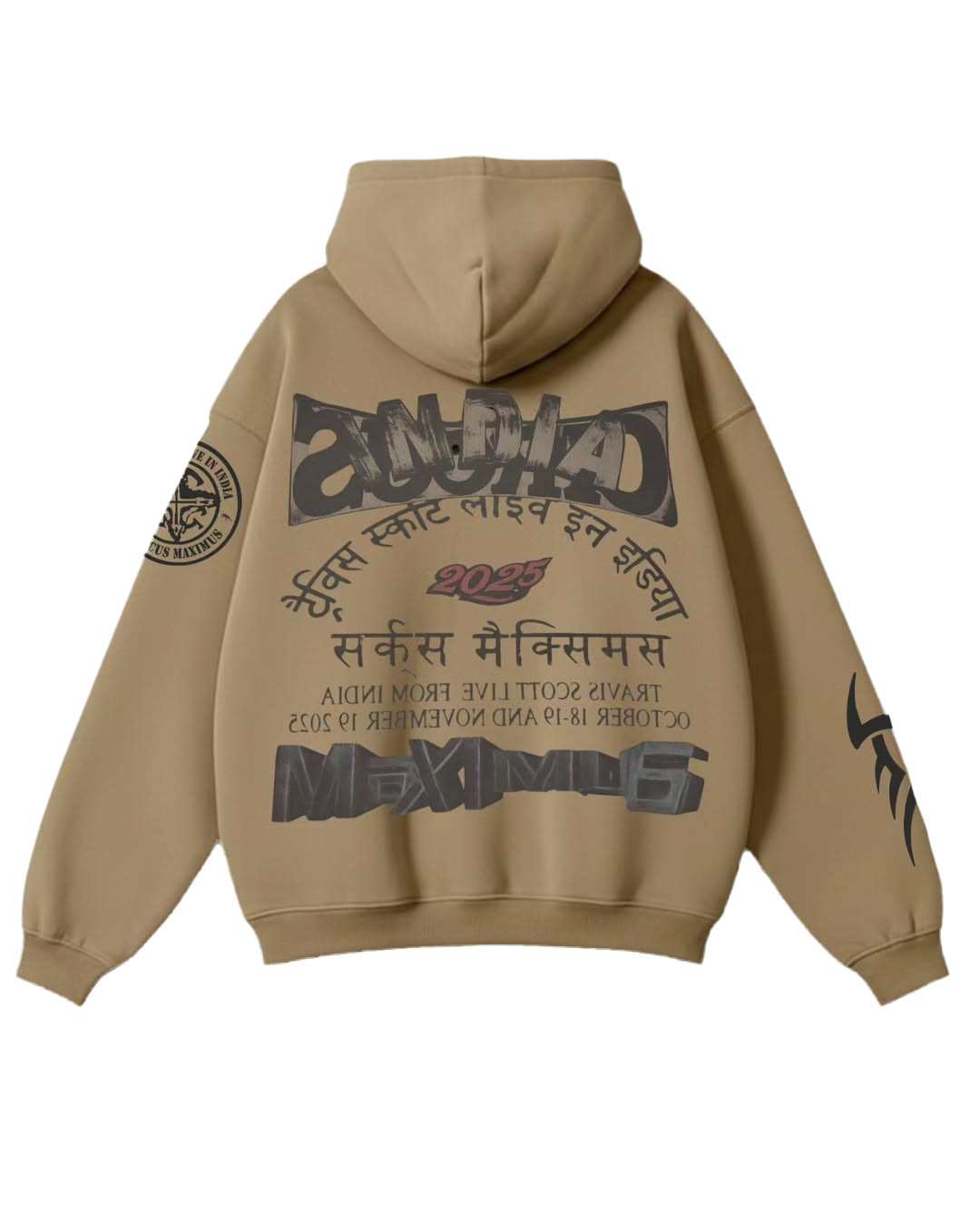 TRAVIS LIVE IN DELHI | HOODIE BEIGE