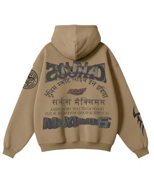 TRAVIS LIVE IN DELHI | HOODIE BEIGE