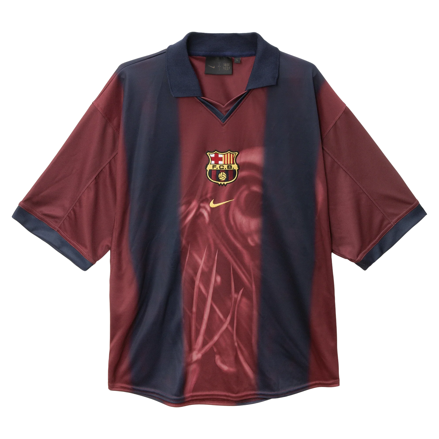 CJ X NIKE X FC BARCELONA RETRO 2000/01 HOME SKELETON JERSEY (PRE-ORDER)