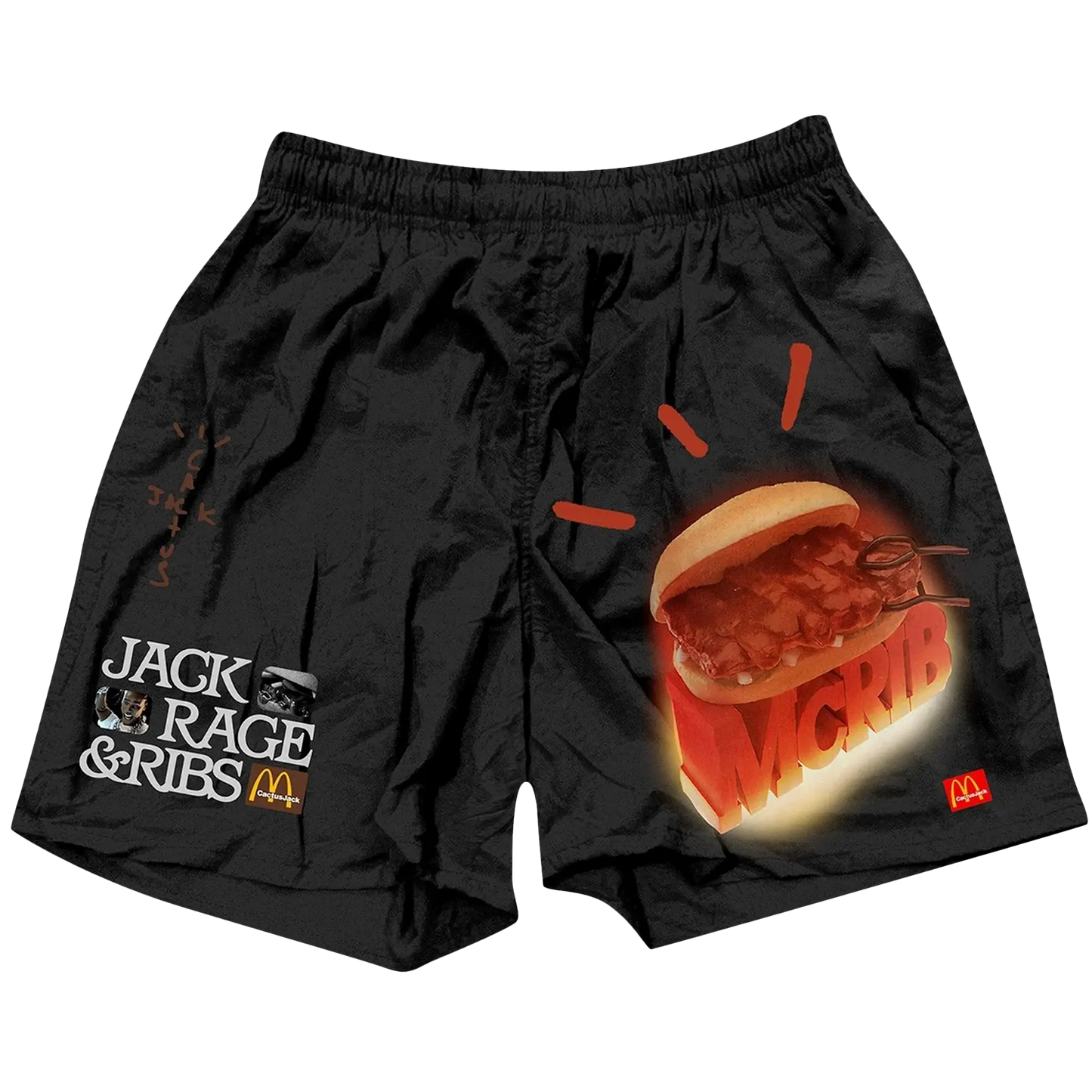 CJ X MCD MCRIB | SHORTS BLACK