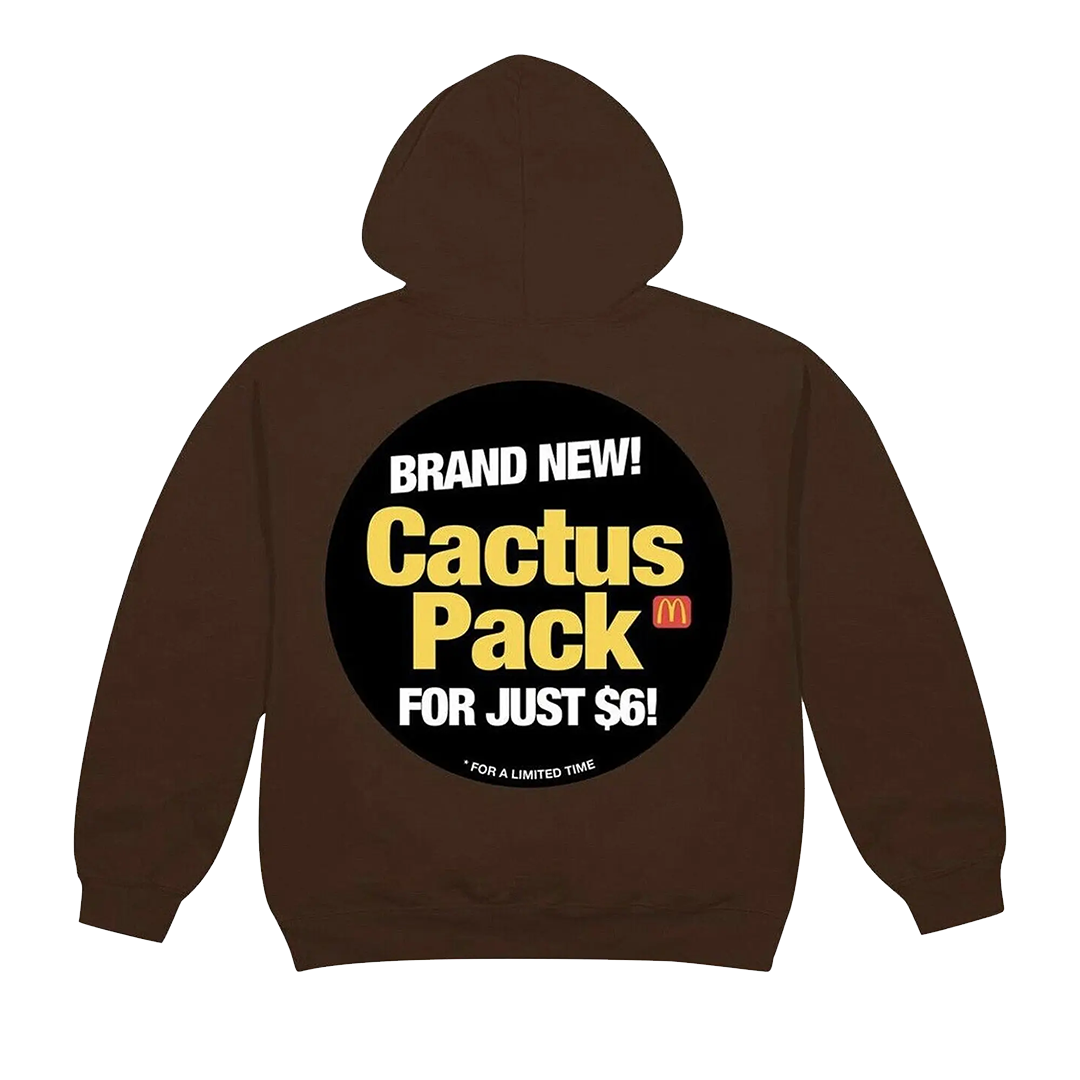 CJ X MCD CACTUS PACK STICKER | HOODIE BROWN