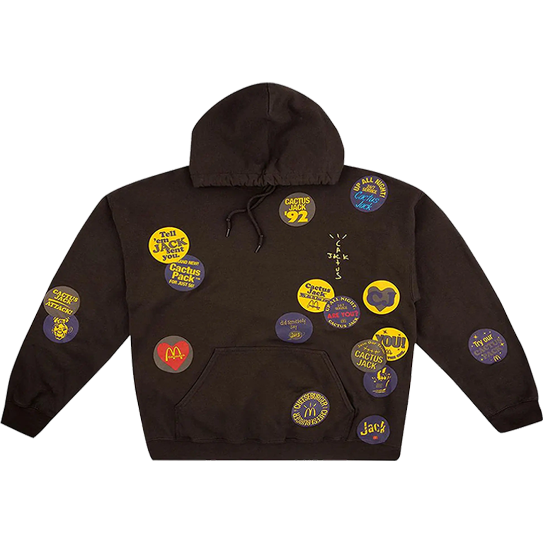 CJ X MCD STICKER BOMB | HOODIE BROWN