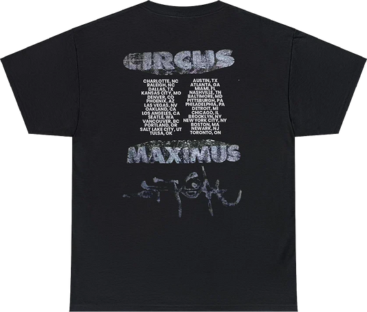 CIRCUS MAXIMUS TOUR 2023 TEE BLACK