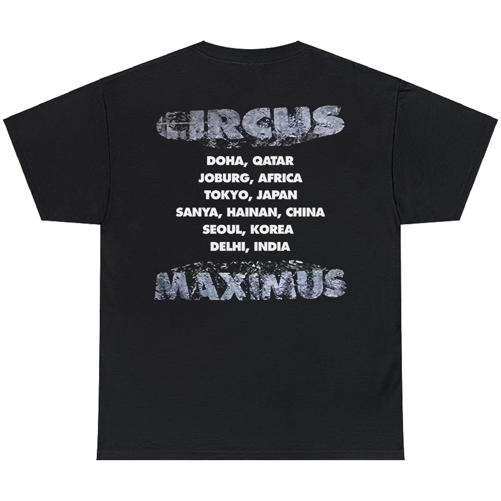 CIRCUS MAXIMUS TOUR 2025 TEE BLACK