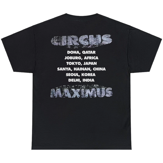 CIRCUS MAXIMUS TOUR 2025 TEE BLACK