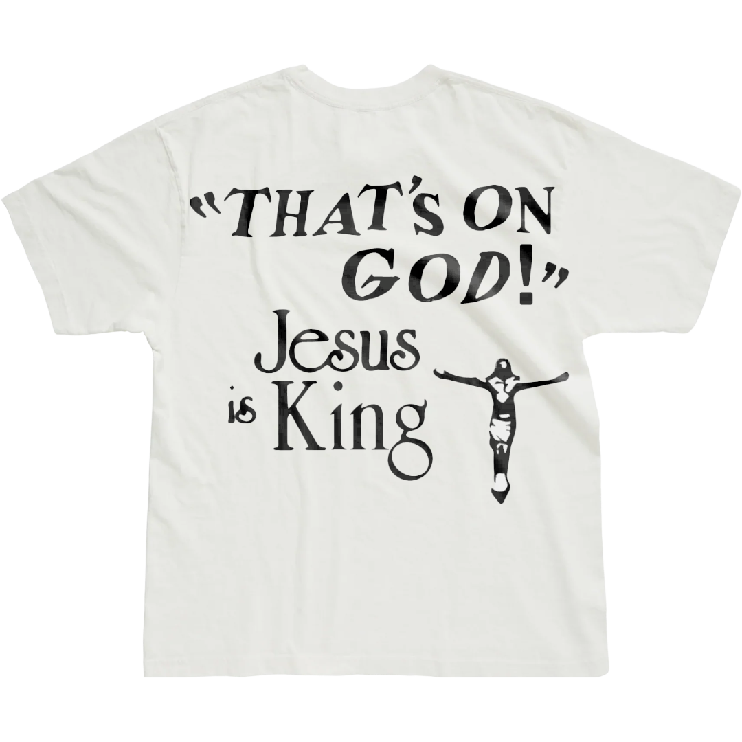 YZY JESUS IS KING WHITE TEE | V1