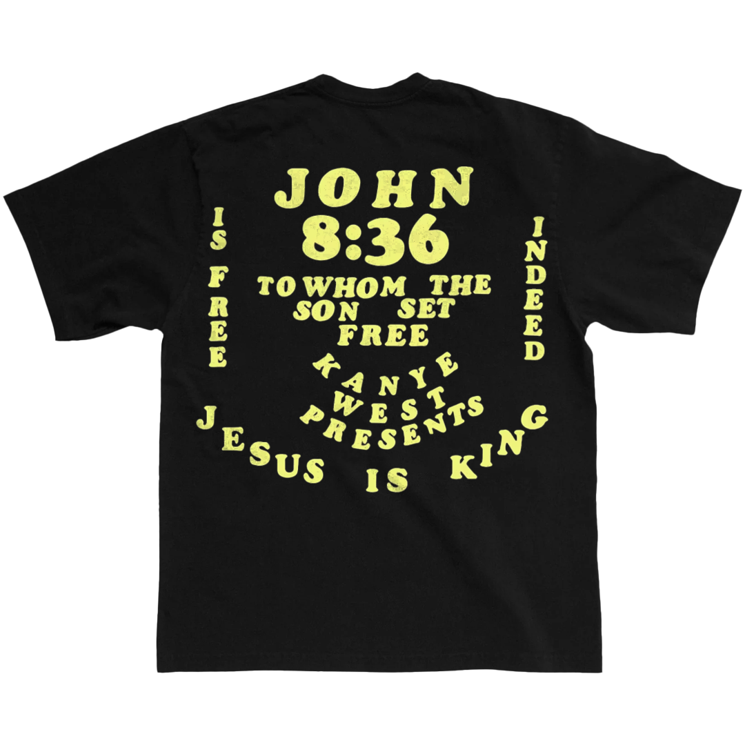 YZY JESUS IS KING TEE BLACK | V1