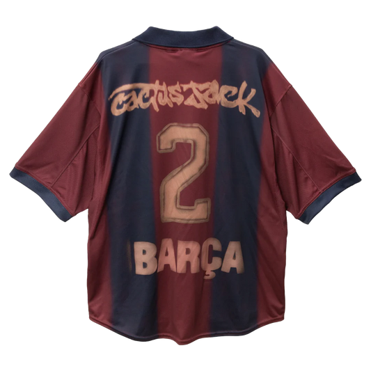 CJ X NIKE X FC BARCELONA RETRO 2000/01 HOME SKELETON JERSEY (PRE-ORDER)