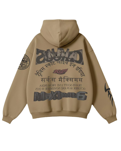 TRAVIS LIVE IN DELHI | HOODIE BEIGE