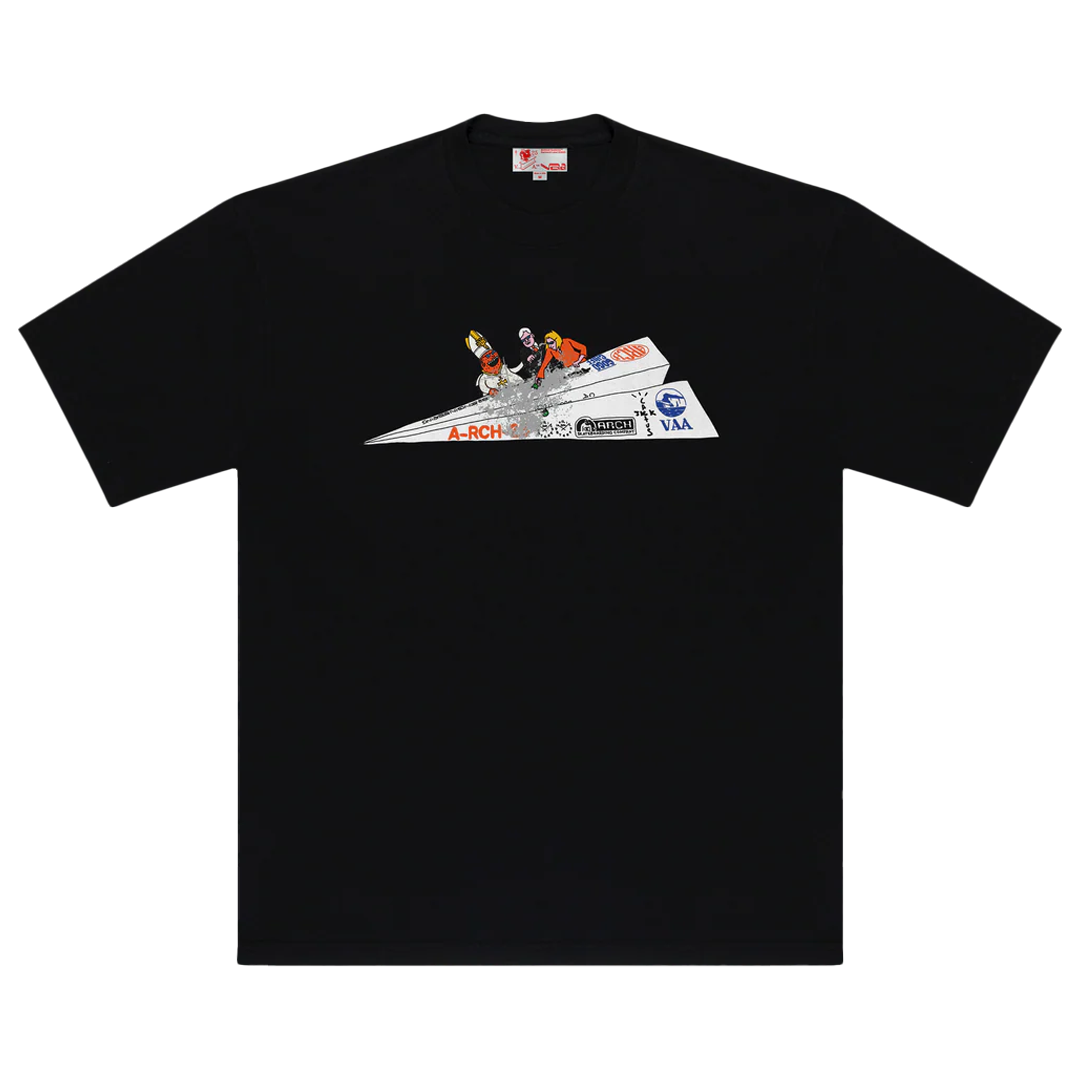CJ X ARCH PAPER PLANE TEE (BLACK)