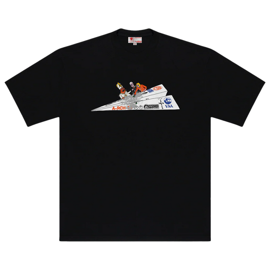 CJ X ARCH PAPER PLANE TEE (BLACK)