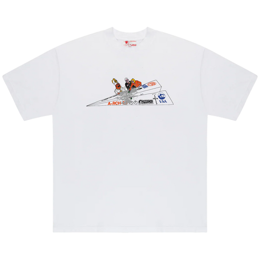CJ X ARCH PAPER PLANE TEE (WHITE)