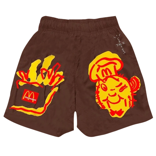 CJ X MCD ILLUSTRATION | SHORTS BROWN
