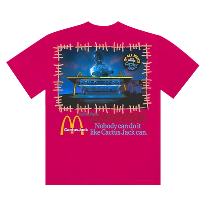 CJ X MCD VINTAGE ACTION FIGURE I T-SHIRT HOT PINK