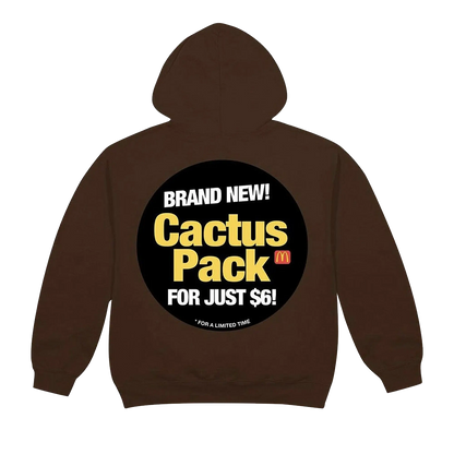 CJ X MCD CACTUS PACK STICKER | HOODIE BROWN