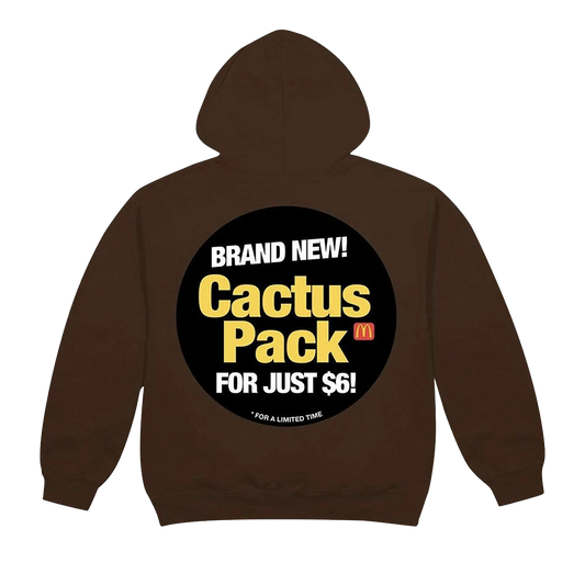 CJ X MCD CACTUS PACK STICKER | HOODIE BROWN