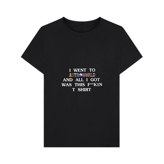 CACTUS JACK BY TRAVIS SCOTT ASTROWORLD I WENT TO ASTROWORLD T-SHIRT