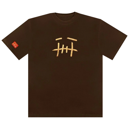 CJ X MCD FRY | T-SHIRT BROWN