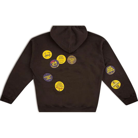 CJ X MCD STICKER BOMB | HOODIE BROWN