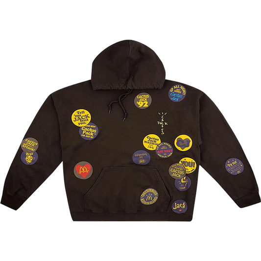 CJ X MCD STICKER BOMB | HOODIE BROWN
