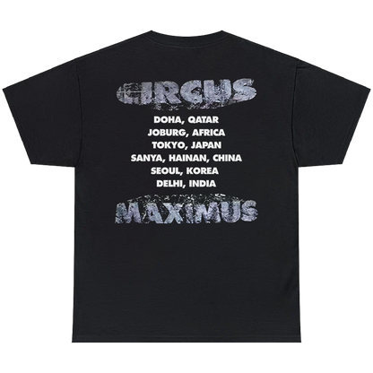 CIRCUS MAXIMUS TOUR 2025 TEE BLACK