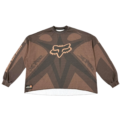 CJ X FOX RACING JERSEY | BROWN