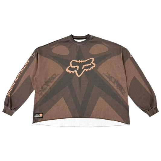 CJ X FOX RACING JERSEY | BROWN
