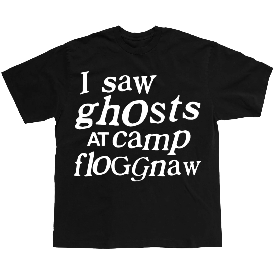 YZY I SAW GHOSTS AT CAMP FLOGGNAW BLACK TEE