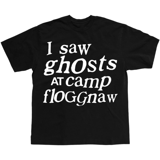 YZY I SAW GHOSTS AT CAMP FLOGGNAW BLACK TEE
