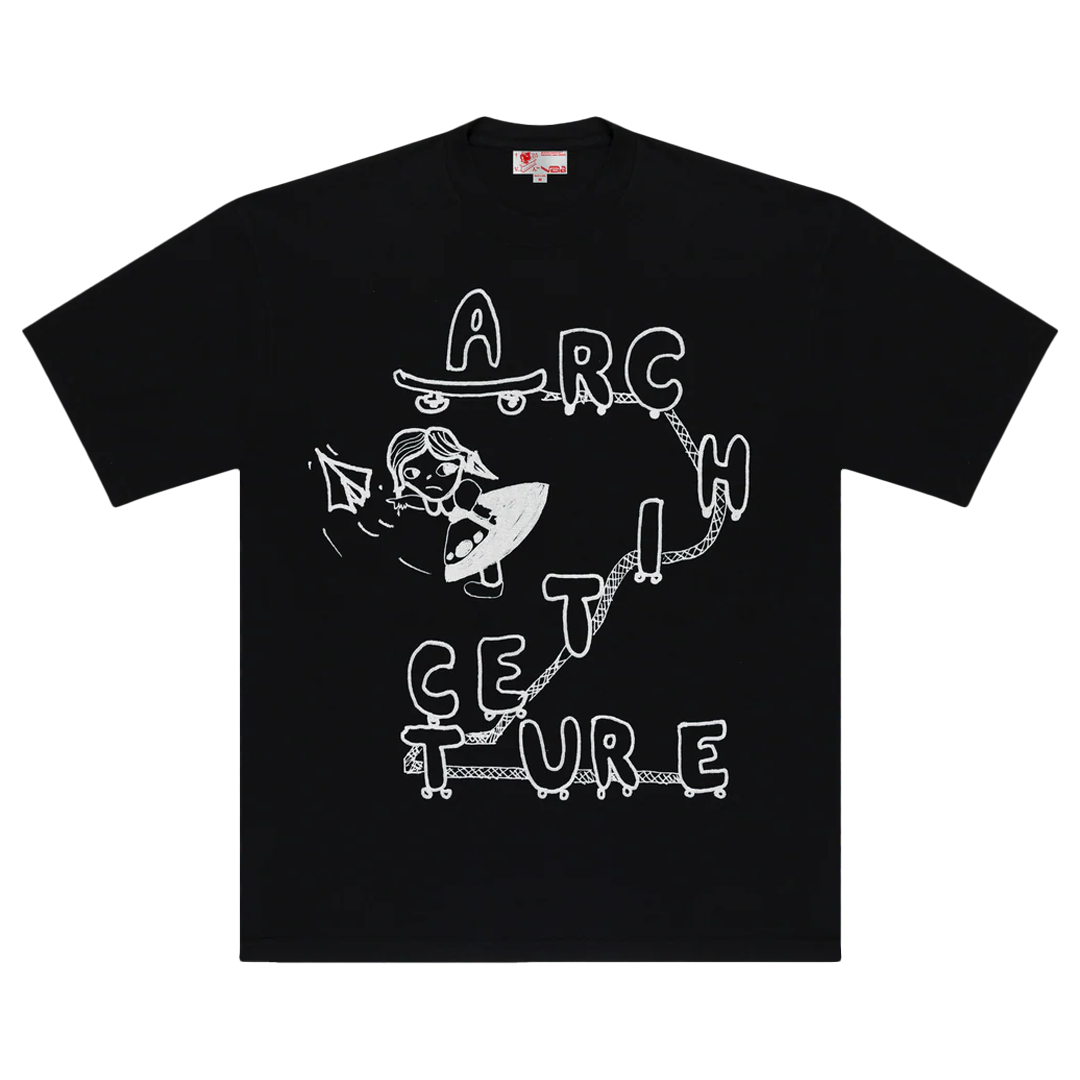 SKATE RAIL TEE (BLACK)