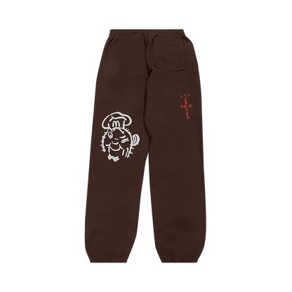 CJ X MCD STICKER BOMB | SWEATPANTS BROWN