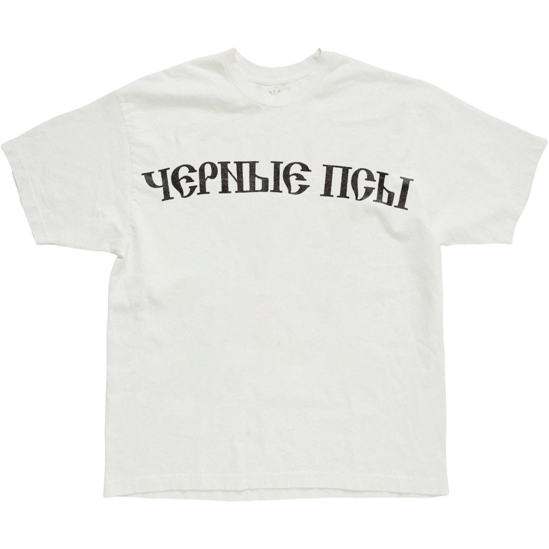 YZY GOSHA BLACK DOGS TEE WHITE