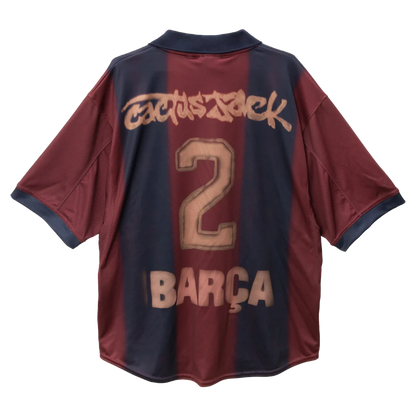 CJ X NIKE X FC BARCELONA RETRO 2000/01 HOME SKELETON JERSEY (PRE-ORDER)