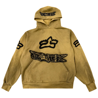 CJ X FOX RACING HOODIE | TAN