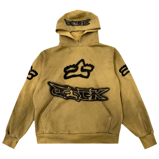 CJ X FOX RACING HOODIE | TAN